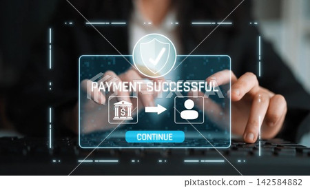 Secure Online Payment Successful Transaction Display Marrow Secure Online Payment Successful Transaction Display Marrow 142584882