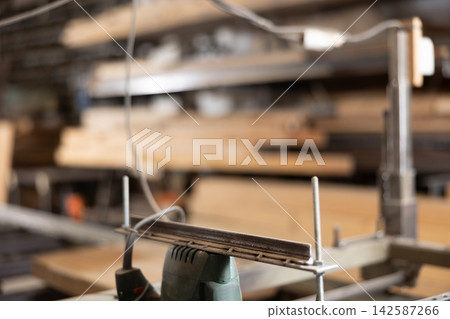 Cutting machine for wood in wood workshop Cutting machine for wood in wood workshop 142587266