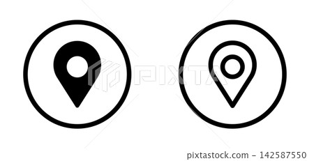 Map pin icon Map pin icon 142587550