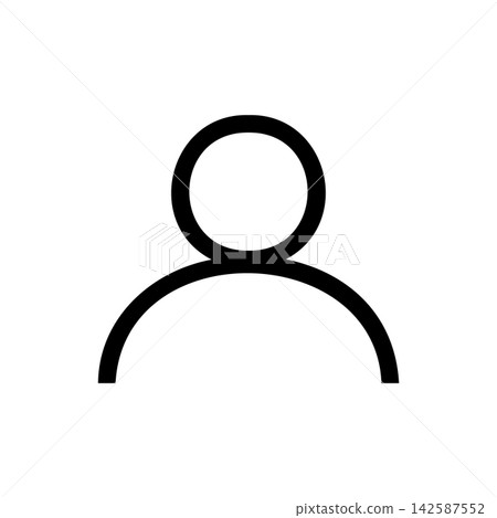 Simple person icon 142587552