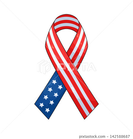 Illustration of memorial ribbon Illustration of memorial ribbon 142588687