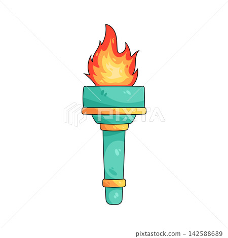 Illustration of liberty torch Illustration of liberty torch 142588689