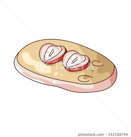 Illustration of strawberry pancake Illustration of strawberry pancake 142588744