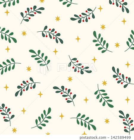 Illustration material of a Nordic-style Christmas tree pattern Illustration material of a Nordic-style Christmas tree pattern 142589499