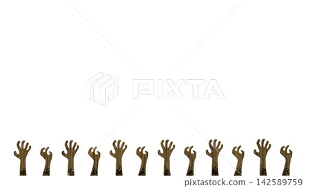 Halloween horror hand illustration background material Halloween horror hand illustration background material 142589759