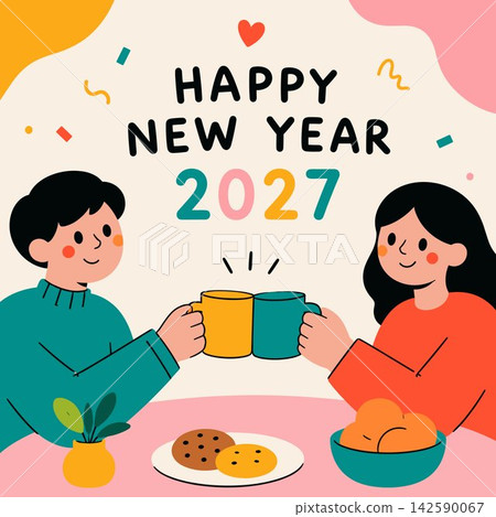 Happy New Year 2027 Celebration Happy New Year 2027 Celebration 142590067