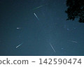 Orionid meteor shower (composite image) 142590474