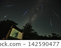 Meteor shower (composite) 142590477