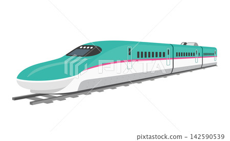 Tohoku Shinkansen, flat illustration Tohoku Shinkansen, flat illustration 142590539