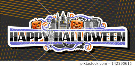 Vector banner for Halloween Vector banner for Halloween 142590615