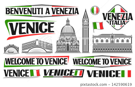 Vector set for Venice Vector set for Venice 142590619