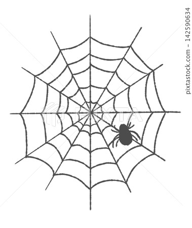 Spider web and spider Spider web and spider 142590634