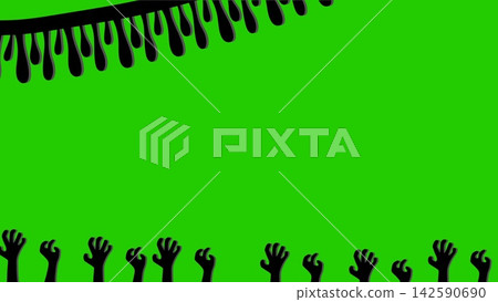 Halloween Ghost Hand Illustration Background Halloween Ghost Hand Illustration Background 142590690