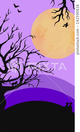 萬聖節插圖,直式版背景 萬聖節插圖,直式版背景 142590816