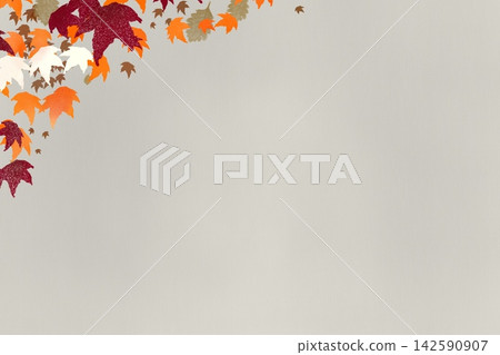 Maple leaf background material that evokes a sense of Japanese aesthetics. Maple leaf background material that evokes a sense of Japanese aesthetics. 142590907