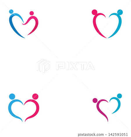 Beauty Love Vector icon illustration design Template Beauty Love Vector icon illustration design Template 142591051