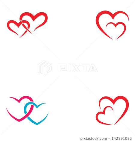 Beauty Love Vector icon illustration design Template Beauty Love Vector icon illustration design Template 142591052