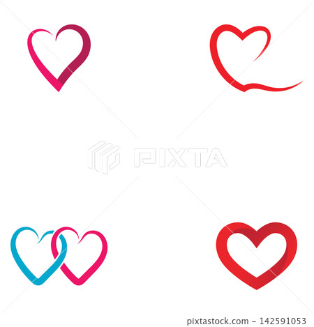 Beauty Love Vector icon illustration design Template Beauty Love Vector icon illustration design Template 142591053