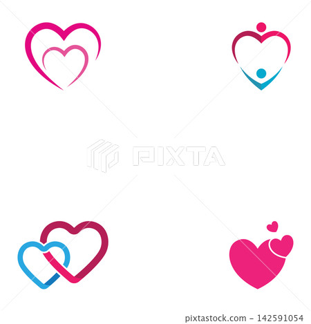 Beauty Love Vector icon illustration design Template Beauty Love Vector icon illustration design Template 142591054