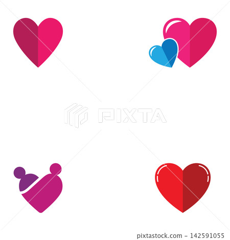 Beauty Love Vector icon illustration design Template Beauty Love Vector icon illustration design Template 142591055