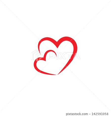 Beauty Love Vector icon illustration design Template Beauty Love Vector icon illustration design Template 142591058