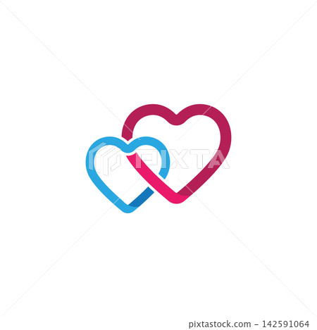 Beauty Love Vector icon illustration design Template 142591064