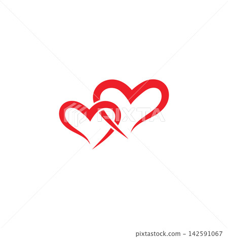 Beauty Love Vector icon illustration design Template 142591067