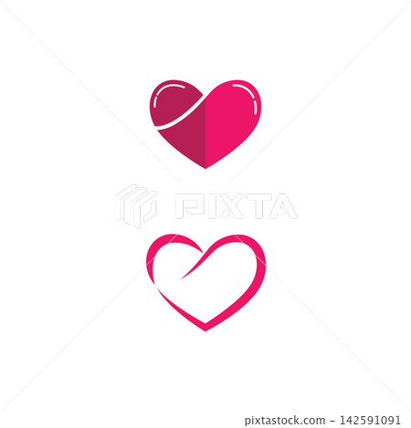 Beauty Love Vector icon illustration design Template Beauty Love Vector icon illustration design Template 142591091