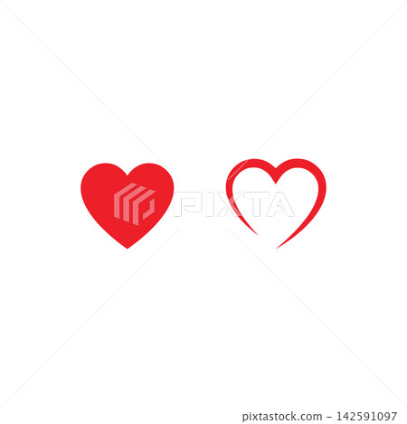 Beauty Love Vector icon illustration design Template Beauty Love Vector icon illustration design Template 142591097