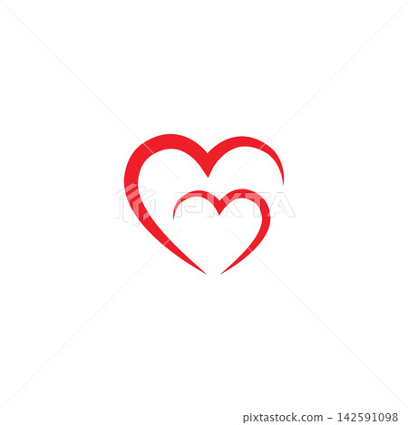 Beauty Love Vector icon illustration design Template Beauty Love Vector icon illustration design Template 142591098