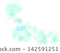 A soft, diffused watercolor texture in mint green, light blue, and emerald green. 142591251