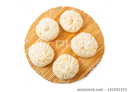 large Chinese Steamed Pork Buns Traditional Breakfast Baozi large Chinese Steamed Pork Buns Traditional Breakfast Baozi 142591553