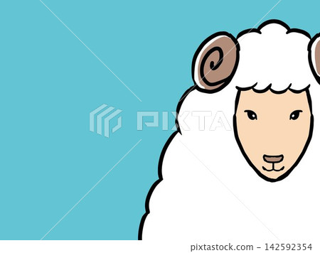 Sheep, Year of the Sheep, New Year's card, New Year, cute, animal, illustration, zodiac sign, New Year, New Year's card material, mouse, vector, mouse Sheep, Year of the Sheep, New Year's card, New Year, cute, animal, illustration, zodiac sign, New Year, New Year's card material, mouse, vector, mouse 142592354