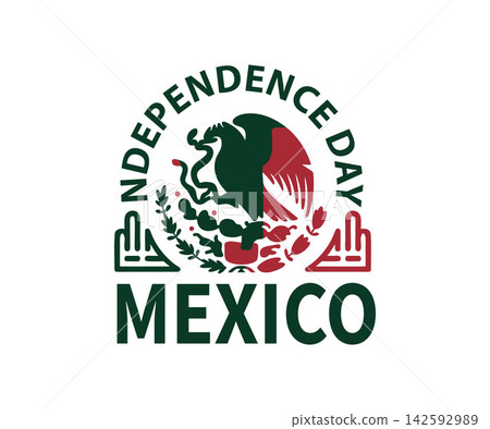 Mexican Independence Day Emblem Mexican Independence Day Emblem 142592989