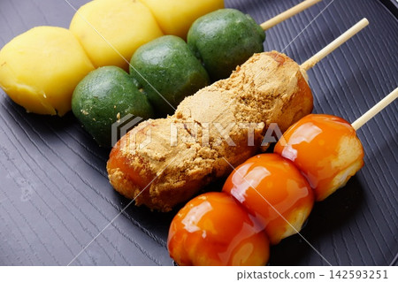 delicious skewered dumplings delicious skewered dumplings 142593251