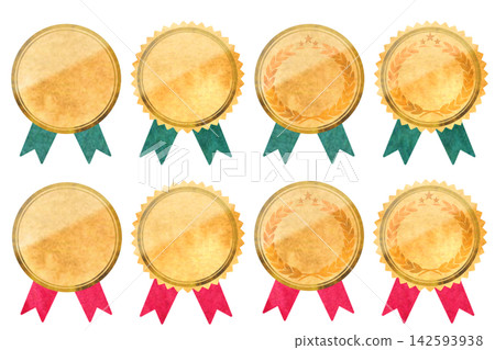 Medal set with ribbon Medal set with ribbon 142593938