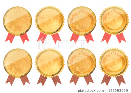 Medal set with ribbon Medal set with ribbon 142593939