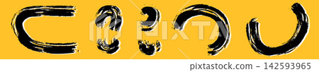 Black simple elements. 142593965