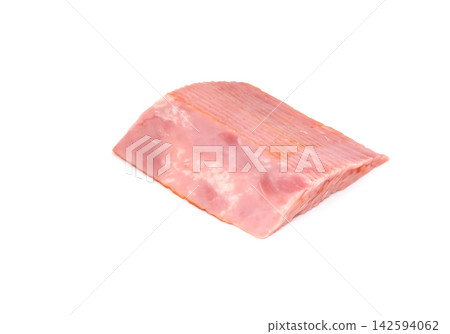 低脂瘦肉肩肉培根（切片）[白色背景，摳圖] 142594062
