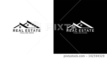 Roof and home logo vector design concept. Real estate logo 142594329