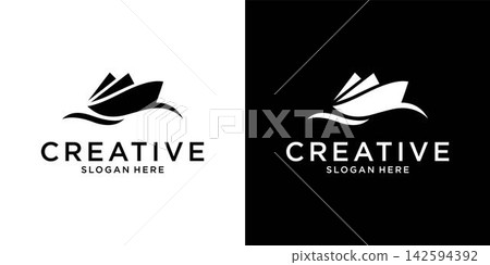 Boat icon vector logo design concept Boat icon vector logo design concept 142594392