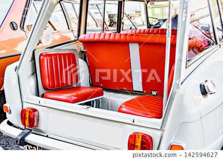 Details of an old, classic car, retro vehicle. Details of an old, classic car, retro vehicle. 142594627