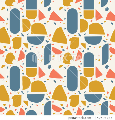Abstract Geometric Seamless Pattern with Colorful Shapes Abstract Geometric Seamless Pattern with Colorful Shapes 142594777