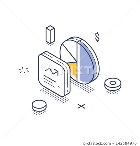 Financial Data Analytics For Business Strategy And Market Research Isometric Vector Illustration Financial Data Analytics For Business Strategy And Market Research Isometric Vector Illustration 142594976