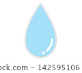 Water droplet icon (droplet mark) 142595106