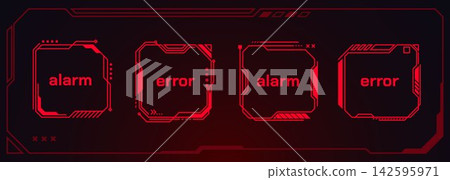 Futuristic ui frame with glowing hud elements Futuristic ui frame with glowing hud elements 142595971