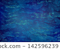 Dreamy deep blue watercolor textured frosted grain background 142596239