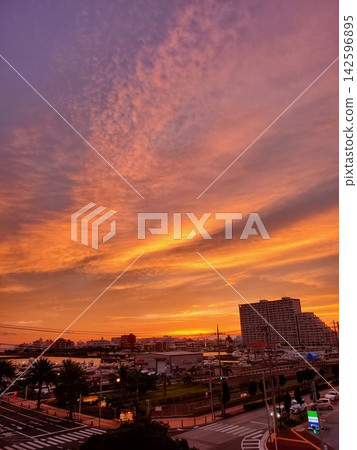 Sunset viewed from around Okinawa American Village Sunset viewed from around Okinawa American Village 142596895