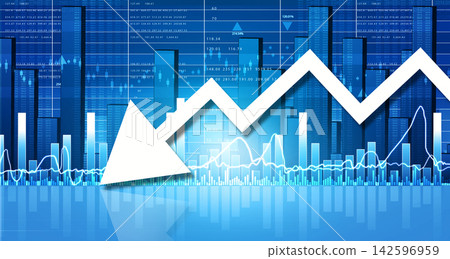 Financial stock market graph Financial stock market graph 142596959