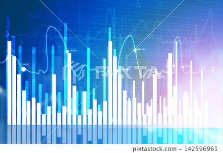 Financial stock market graph Financial stock market graph 142596961